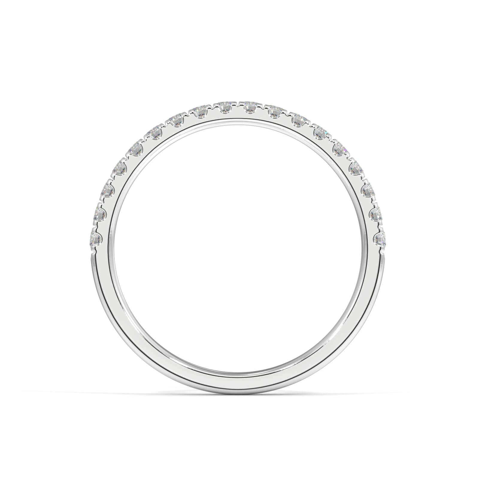 Single Diamond Row Ring 1.8mm