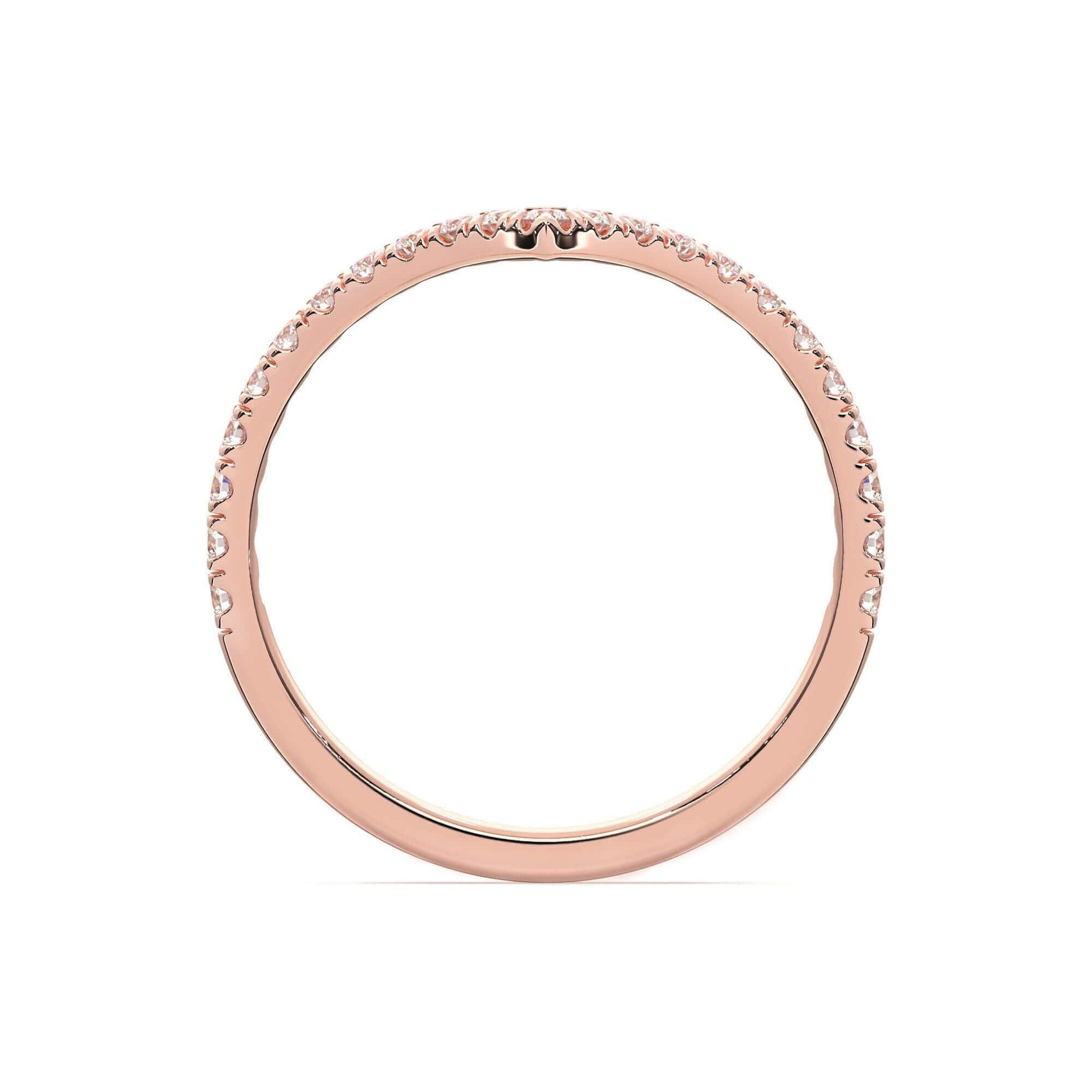 Diamond Wishbone - Rose Gold Rings