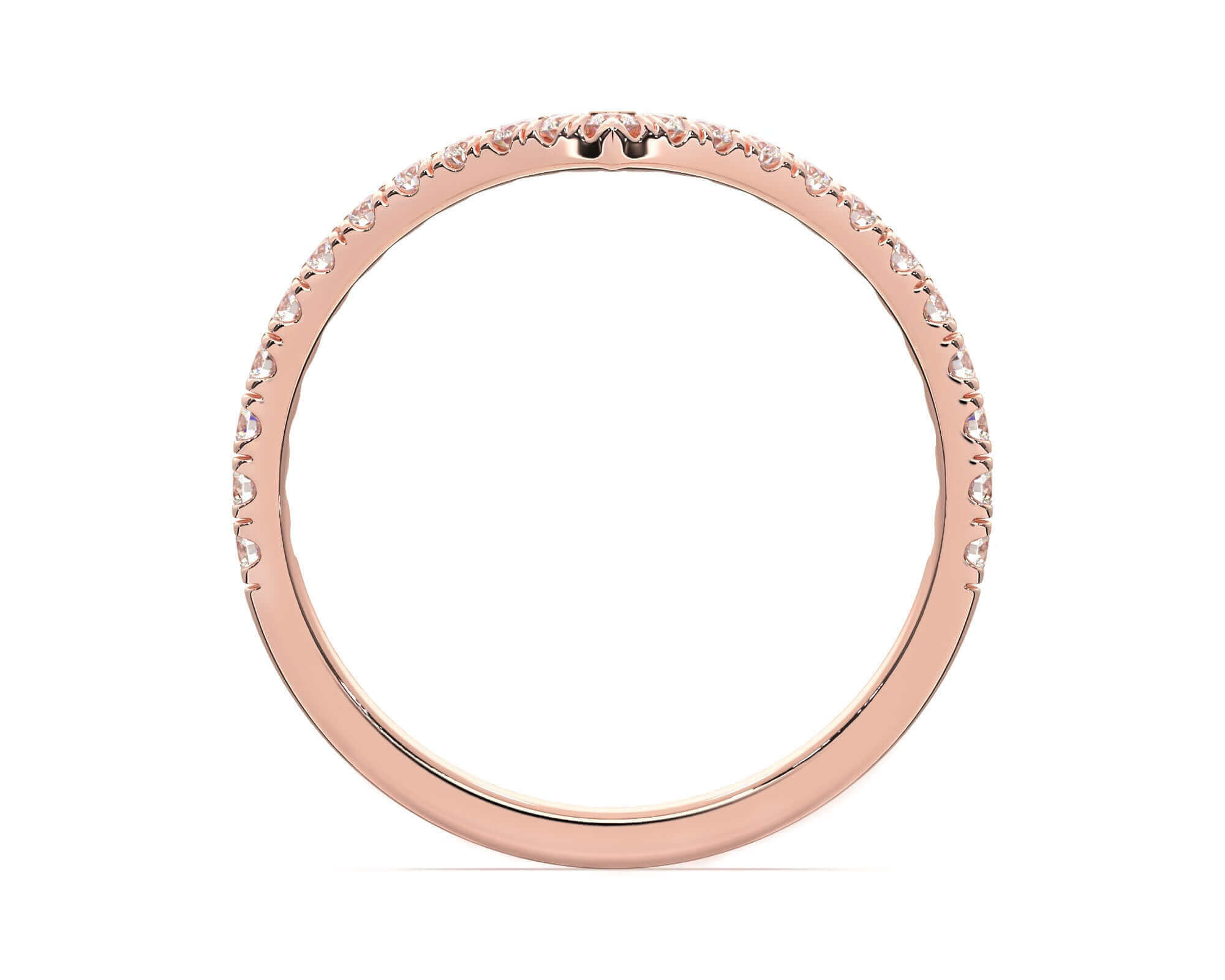 Diamond Wishbone - Rose Gold Rings