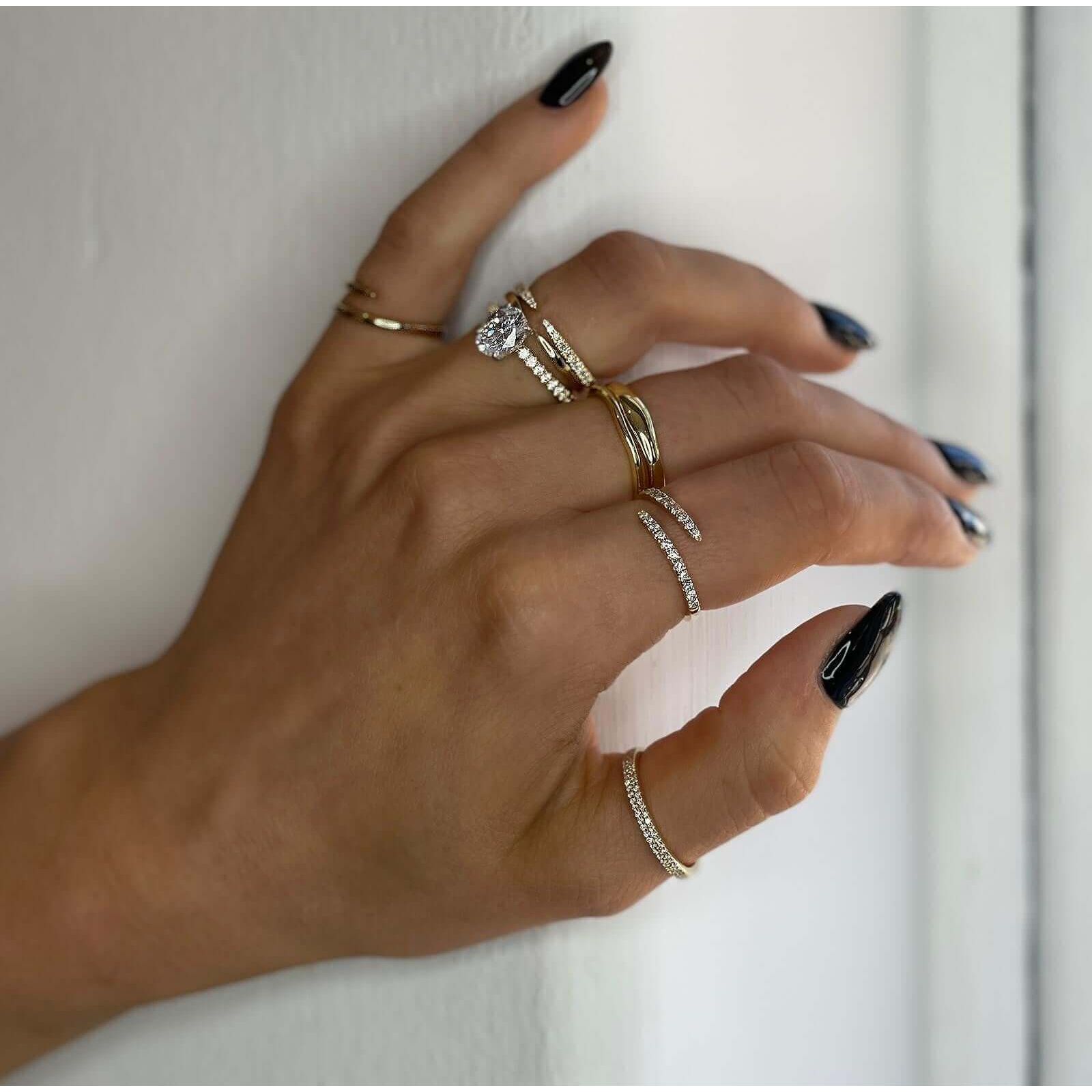 Gold Claw Ring - Rose Gold Rings