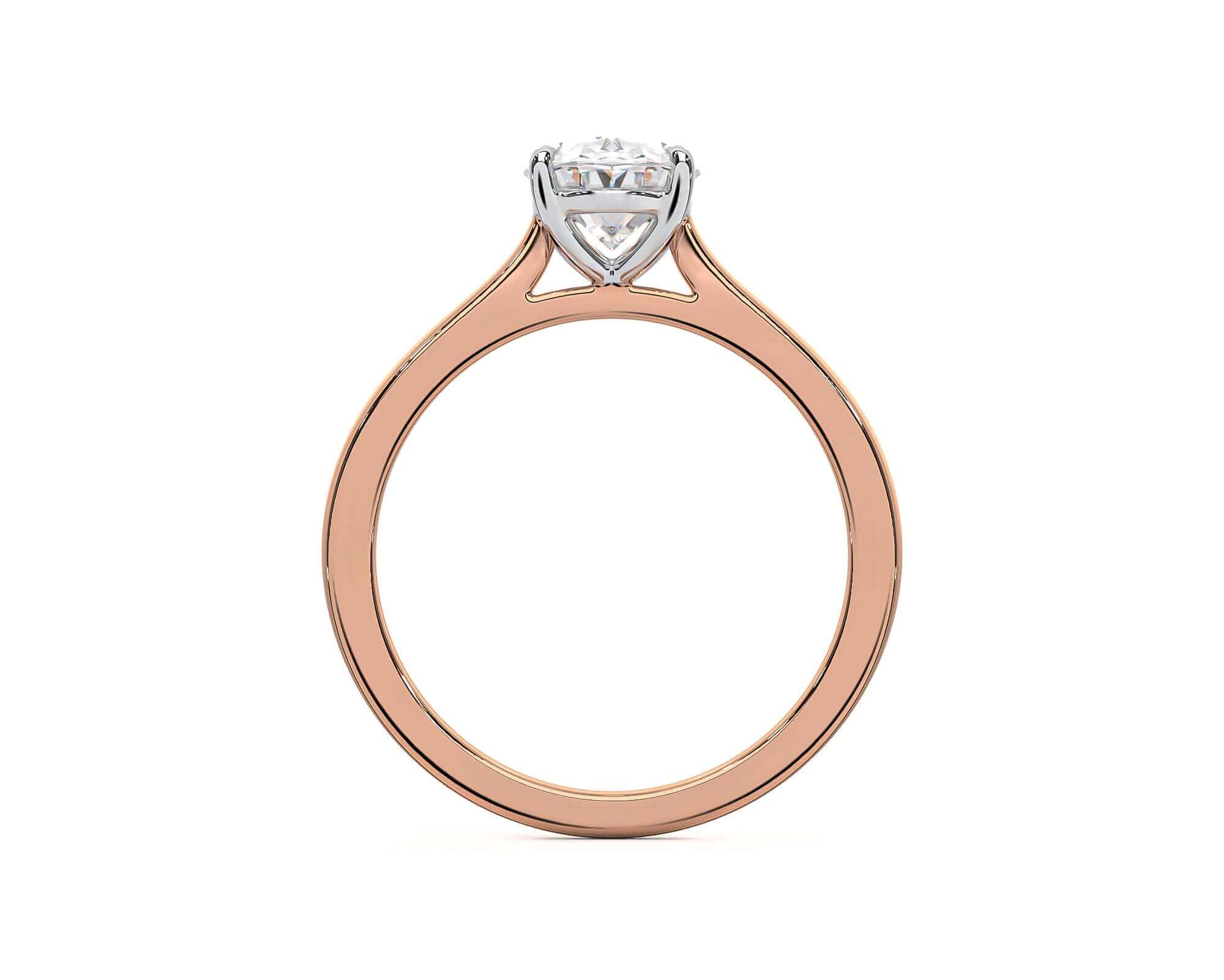 Oval Cut Diamond Engagement Ring Gold