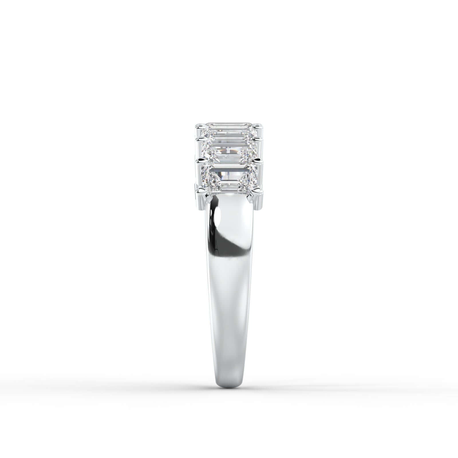 Seven Stone Emerald Cut Diamond Eternity Band